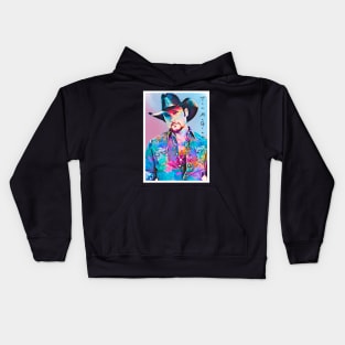 Poster Art Tim McGraw Cowboy Hat Kids Hoodie